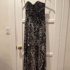 Animal Print High Low Dress